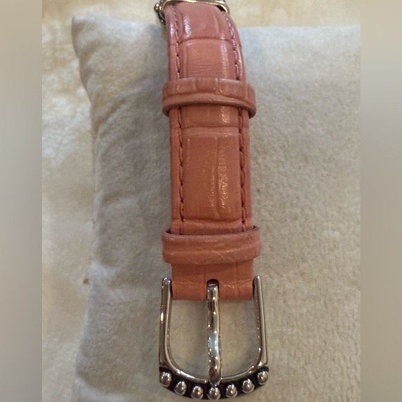 Honora Pink Leather & Pearl Bracelet – Genuine Leather, Silver Accents - EUC - Picture 6 of 13